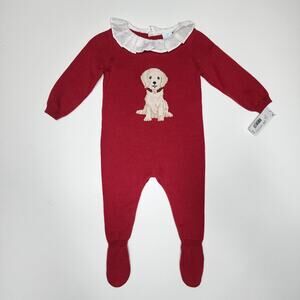 Edgehill Collection Darby Fallon Red Sweater Footed Outfit Size 6 M